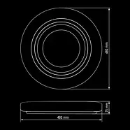 Світильник светлодіодний Biom SMART SML-R11-80/2 3000-6000K 80Вт з д/к, фото 6