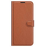 Чохол-книжка Litchie Wallet для Huawei P50 Brown, фото 3