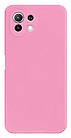 Чохол Silicone case Camera Protective для Xiaomi Mi 11 Lite (04) рожевий Pink, фото 2