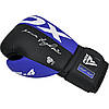 Боксерські рукавиці RDX F4 Boxing Sparring Gloves Hook&Loop BLUE/BLACK 14 унцій (капа у комплекті), фото 4