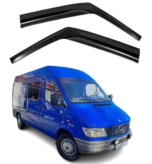Дефлектори вікон вітровики для Mercedes Sprinter I 1995-2006 (скотч) Sunplex Туреччина, фото 1