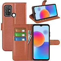Чохол-книжка Litchie Wallet для ZTE Blade A52 Brown