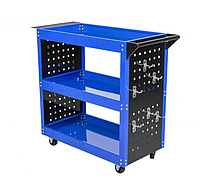 Інструментальний візок для майстерні 3 полиці 12 гачків AL-FA ALMTC01