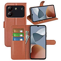 Чохол-книжка Litchie Wallet для ZTE Blade A54 Brown