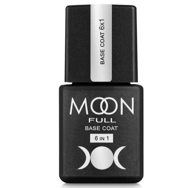 Каучукова база Moon Full 6х1 Base Coat, 8 мл