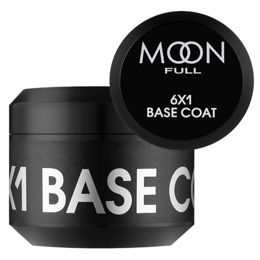 Каучукова база Moon Full 6х1 Base Coat, 15 мл
