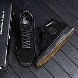Чоловічі зимові класичні кросівки Armani, чоловічі зимові теплі кросівки класика, зимові кросівки нубук, фото 3