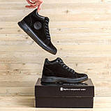 Чоловічі зимові класичні кросівки Armani, чоловічі зимові теплі кросівки класика, зимові кросівки нубук, фото 6