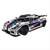 Конструктор спортивна машина суперкар Koenigsegg на 3063 деталі, біла, фото 2
