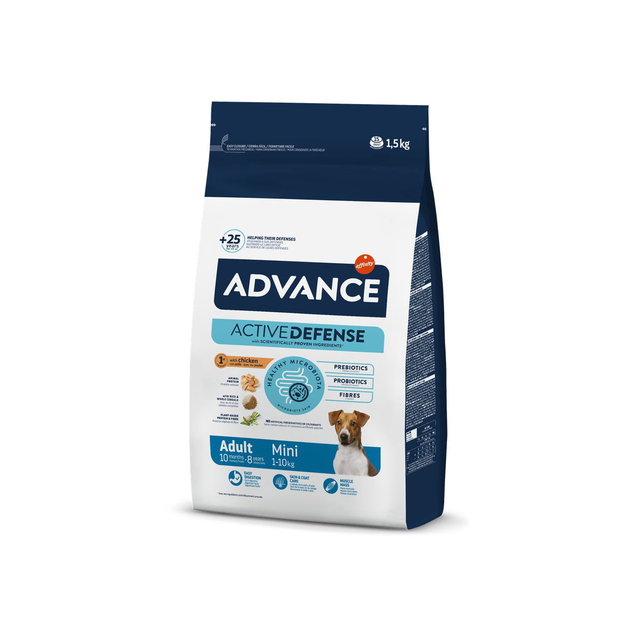 Сухий корм для дорослих собак малих порід Advance (Едванс) Adult Mini з м'ясом курки 1.5 кг