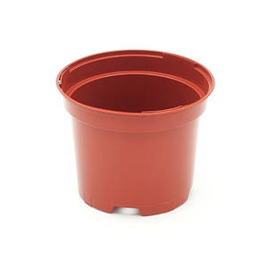 Контейнер-горщик 0,5 л, теракота, 11 х 8,5 см, Польща, круглий для вирощування рослин