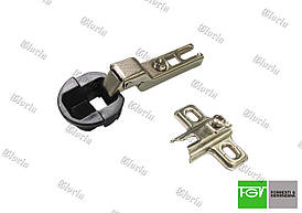 Завіса для скла напівнакладна FGV mini (Італія)