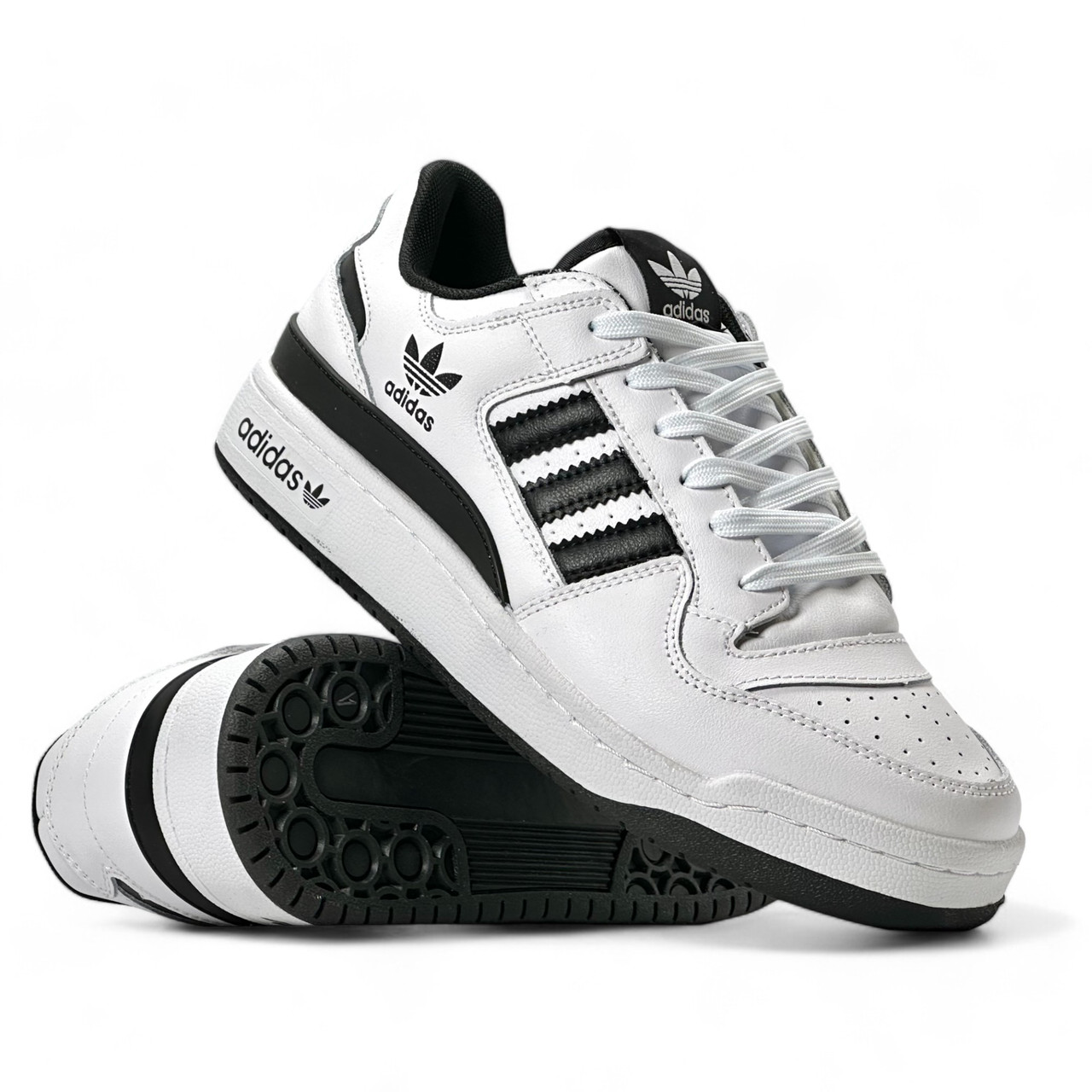 Чоловічі кросівки Adidas весняні шкіряні білі демісезонні