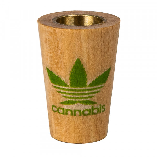 Ковпак дерев'яний 3,5см №1 (Cannabis)-LВR