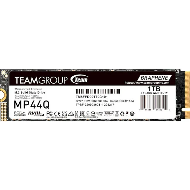 SSD диск Team MP44Q 1TB M.2 NVMe (TM8FFD001T0C101)