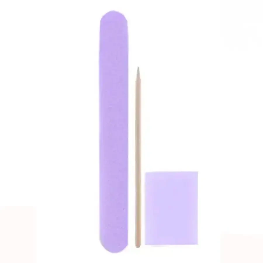 DNKa Набір одноразовий для манікюру Manicure set (пилка, баф, апельсинова паличка)