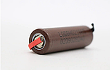 Батарейка акумулятор 18650 2200mAh з контактами для паяння (9421) високострумовий 20А, фото 4
