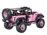 Конструктор дитячий ігровий позашляховик Джип рожевий на 2471 деталь, фото 4