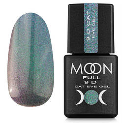 Гель-лак Moon Full 9D Cat Eye Gel, NoCE03, 8 мл, фіолетово-блакитний із шимером
