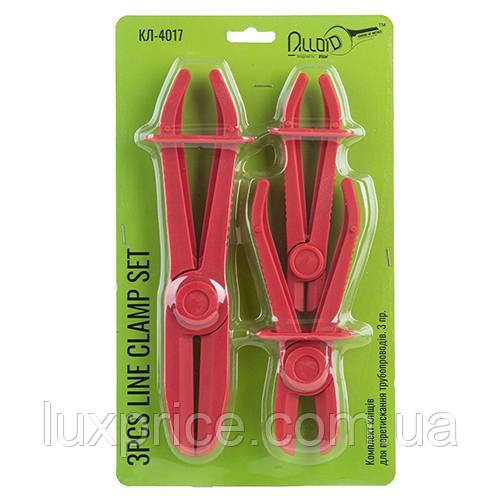 Кліщі для пережимання трубопроводiв 3 пр. Alloid КЛ-4017 Набір для перетискання патрубків 3-58 мм    Luxprice, фото 1