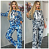 Стильний жіночий костюм Bella Belluci (трикотаж двунить Туреччина) Синій, фото 5