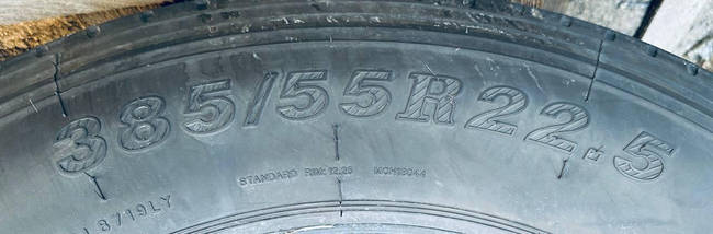 Шина вантажна б/у 385/55R22.5 SAILUN S629 (причіп), фото 3