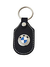 Брелок автомобільний для ключів БМВ BMW шкіряний чорний
