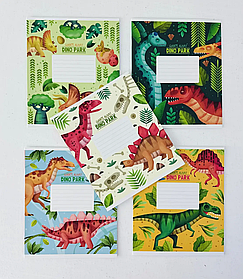 Зошит 12 аркушів У косу лінію Dino park 3227(12кл) Школярик