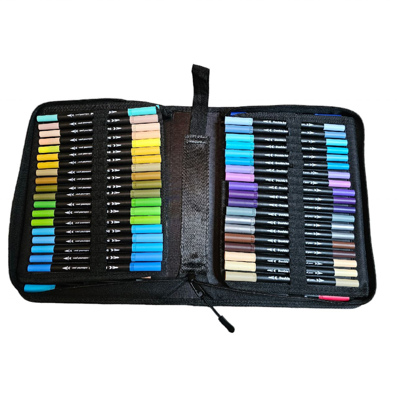 Акварельні двосторонні маркери для скетчінгу Color. Brush pen  (120 шт)
