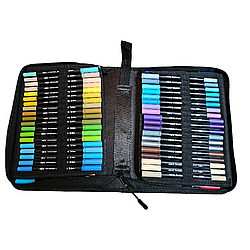 Акварельні двосторонні маркери для скетчінгу Color. Brush pen  (120 шт)