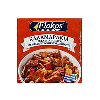 Кальмари в томаті, з червоним і зеленим перцем Flokos 150 g