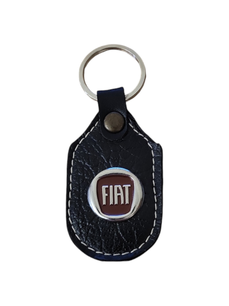Брелок автомобільний для ключів Fiat Фіат шкіряний чорний