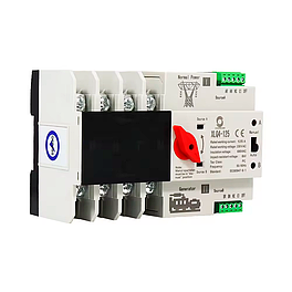 Трифазний автомат введення резервного живлення 125A WSL XLQ4-4P трифазний 125A white