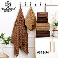 Набір з 2-х рушників банний + лицевий мікрофібра Malloory Home розмір 70*140 / 50*100 мікс кольорів