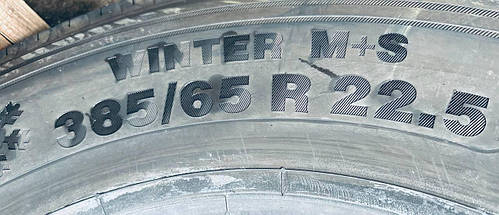 Шина вантажна б/у 385/65R22.5 Continental HSW2 SCANDINAVIA (причіп), фото 5
