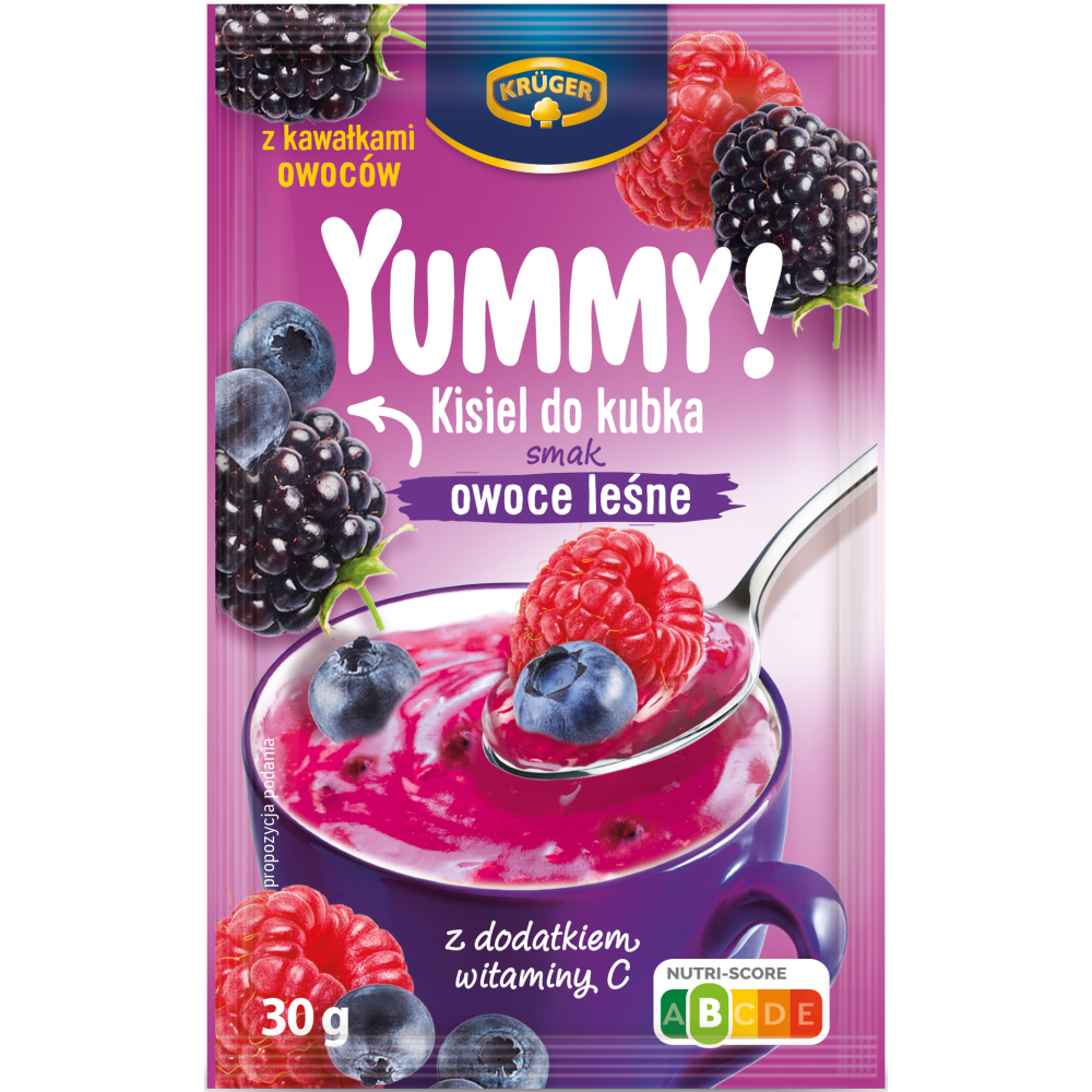 Кисель розчинний лісова ягода Kruger Yummy 30 г (пакет)