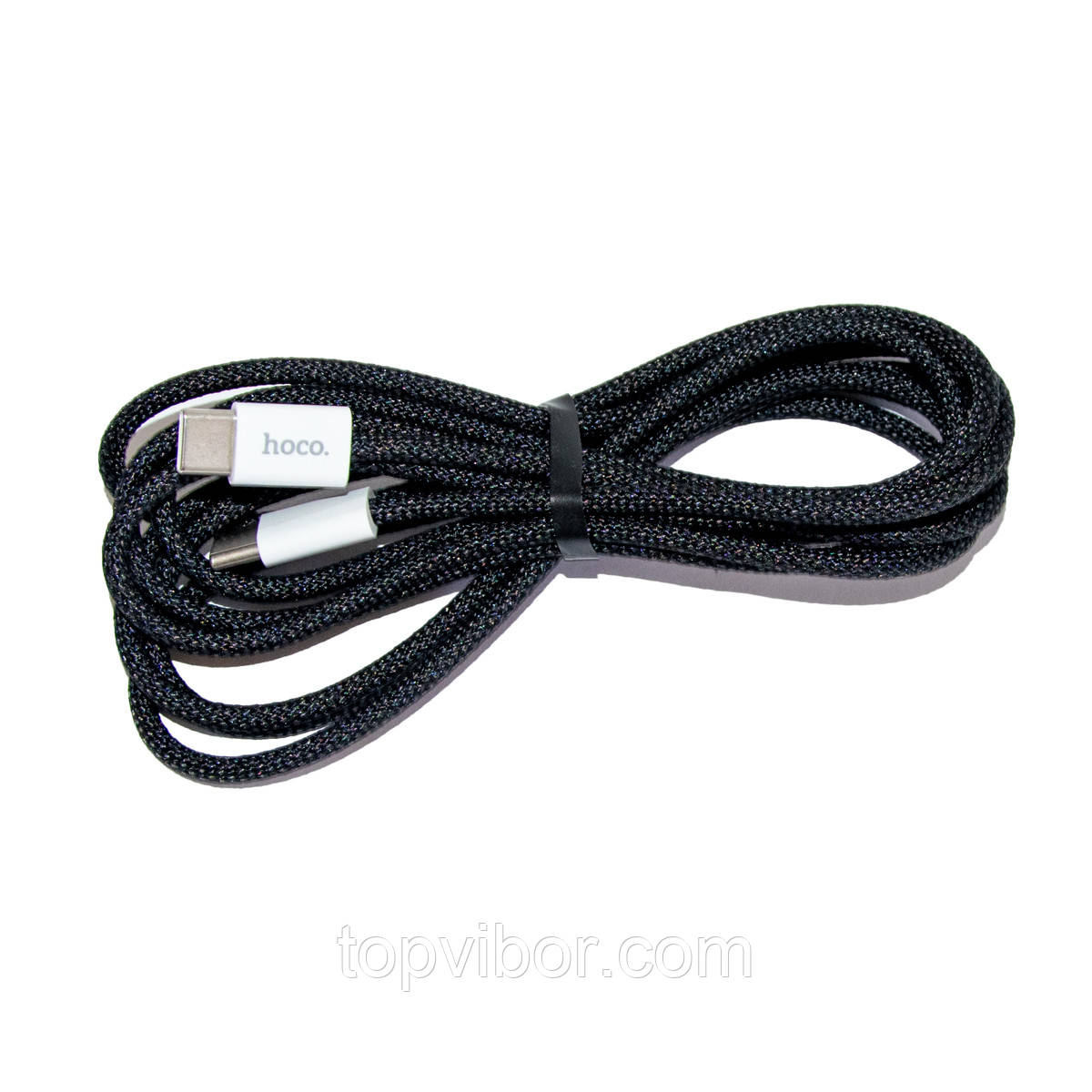 OTG кабель типу c Hoco. 60W, X104, 2 метри, Чорний, кабель type c type c для швидкого заряджання