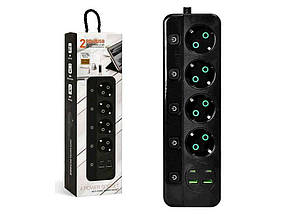 Фільтр мережевий 3м (4р 2USB 2PD з вимк) 30.5*8.8*7.6см R95595 ТМ STENSON