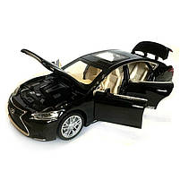 Машинка металева Lexus LS 500H Автосвіт Лексус ЛС 500 чорний світло звук 16*4*6 см (AP-1727), фото 6