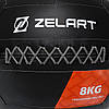 М'яч волбол Zelart Wall Ball 8 кг d 33 см для кросфіту та фітнесу, фото 8