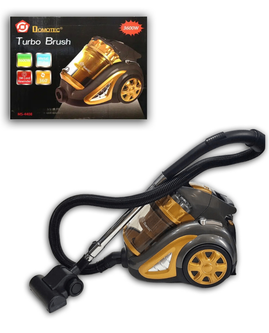 Пилосос Domotec MS 4408 Turbo Brush 3600W жовтий