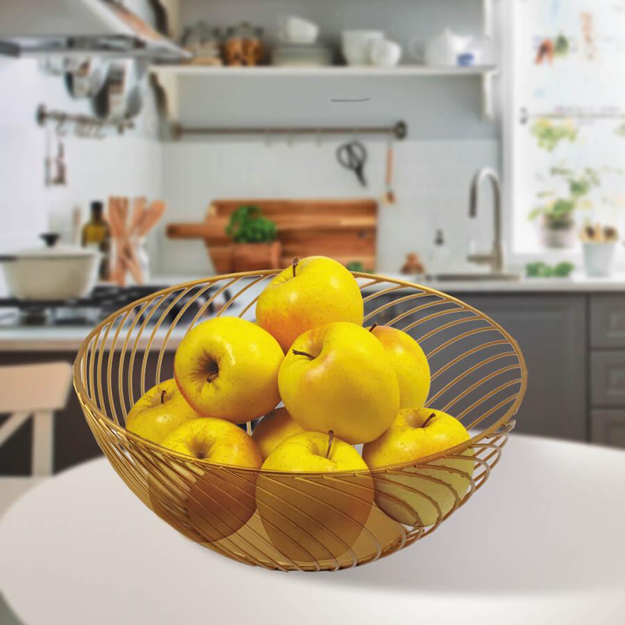 Кошик для фруктів Maestro MR-1037 9.5х25 см золотистий ID 4910422