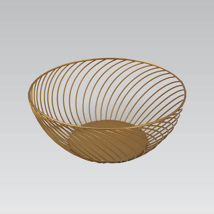 Кошик для фруктів Maestro MR-1037 9.5х25 см золотистий ID 4910422, фото 2