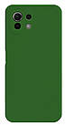 Чохол Silicone case Camera Protective для Xiaomi Mi 11 Lite (25) хакі зелений Khaki, фото 3