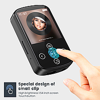 MP3 плеєр Rock Star M15 Bluetooth 5.4 Hi-Fi 64Gb із кліпсою, фото 9