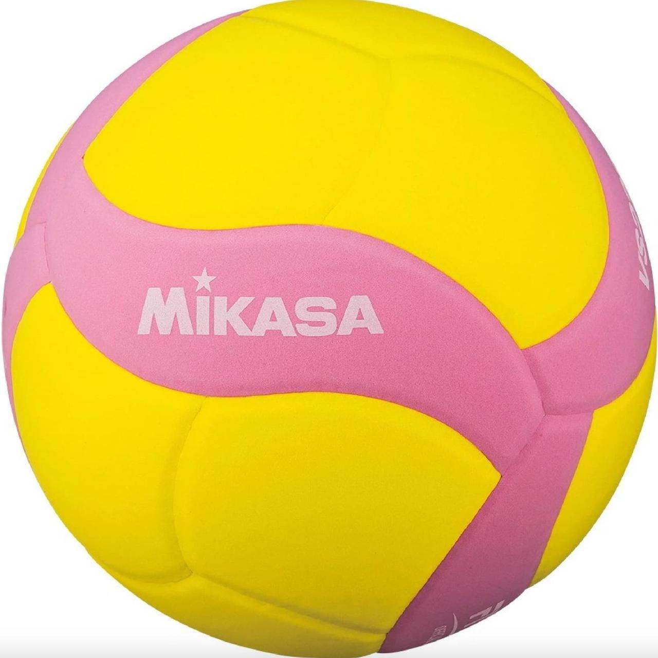Волейбольний м'яч Mikasa VS220W-R Soft Youth Pink (полегшений для підлітків),