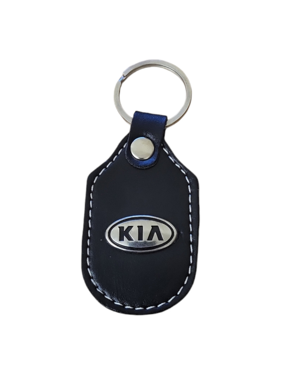Брелок автомобільний для ключів Кіа Kia шкіряний чорний