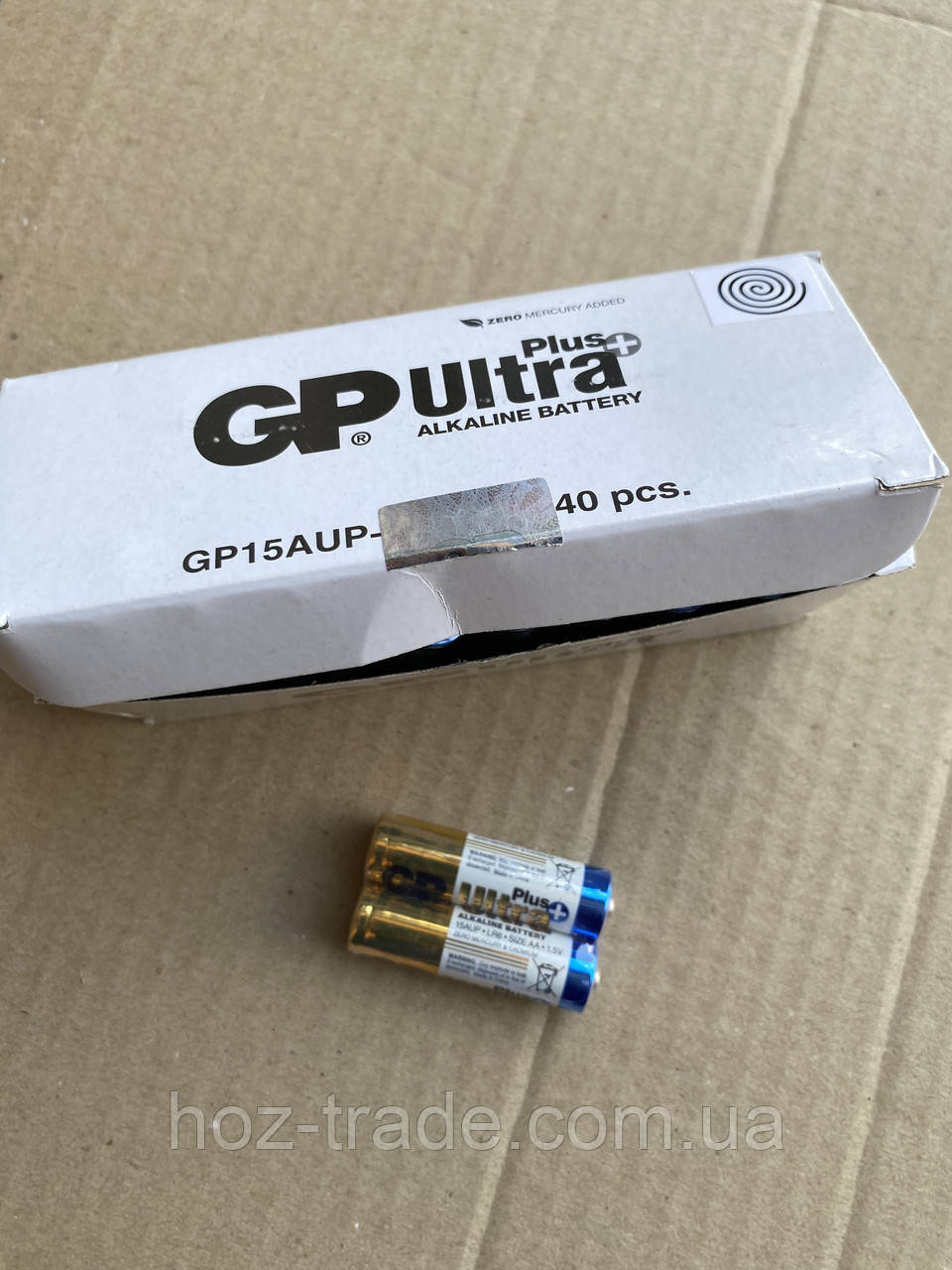 Батарейки GP Ultra Plus LR03 AAA alkaline лужні 40 шт. — паковання