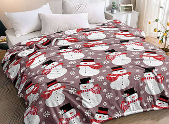 Плед з флісу Сніговики (220*240)