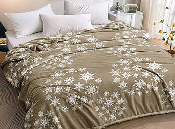 Плед з флісу Сніжинки  (220*240)